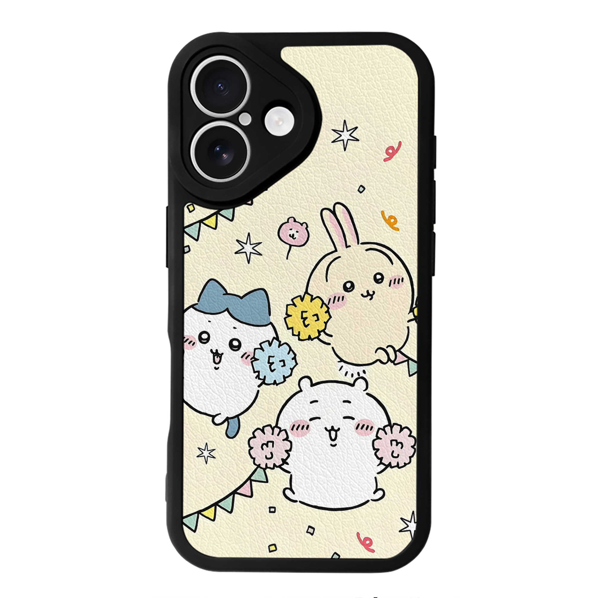 （画像用） ちいかわ Chii-kawa 【iPhone 16シリーズ対応】シリコンスマホケース（レザー調） 材質：シリコン